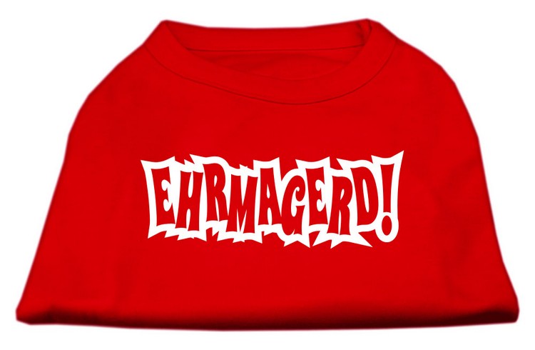 Ehrmagerd Screen Print Shirt Red XS